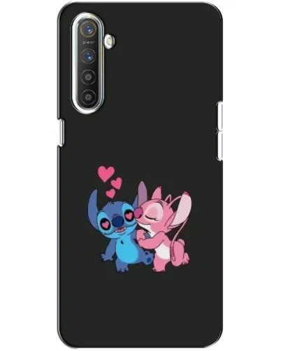 Чехол для Realme XT с картинкой «Анжел целует Стича»