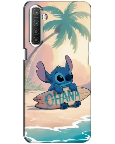 Чехол для Realme XT с картинкой «Стич на серфе»
