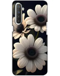 Чохол для Realme XT з картинкою «Білі маргаритки макро»