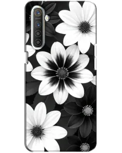 Чохол для Realme XT з картинкою «Монохромні айстри»