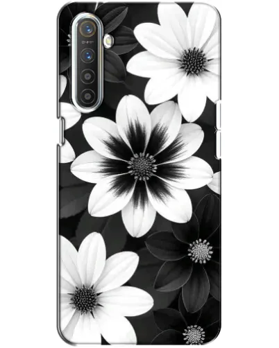 Чохол для Realme XT з картинкою «Монохромні айстри» Чохол для Realme XT з картинкою «Монохромні айстри»