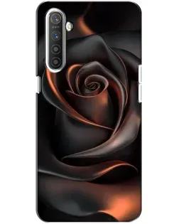 Чохол для Realme XT з картинкою «Шовкова чорна троянда»