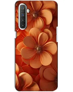 Чохол для Realme XT з картинкою «Помаранчева макро квітка»