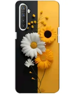 Чохол для Realme XT з картинкою «Соняшник та ромашка»