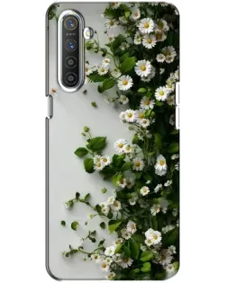 Чохол для Realme XT з картинкою «Гілка дрібних білих квітів»