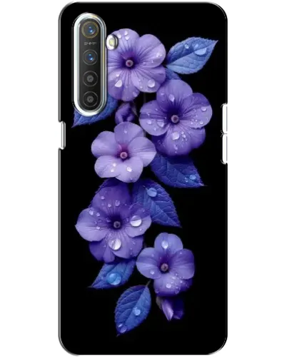 Чохол для Realme XT з картинкою «Фіолетові квіти з росою» Чохол для Realme XT з картинкою «Фіолетові квіти з росою»