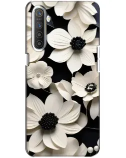 Чохол для Realme XT з картинкою «Об'ємні білі квіти»