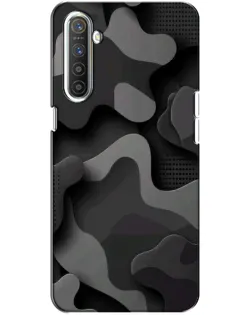 Чохол для Realme XT з картинкою «Темний абстрактний камуфляж»
