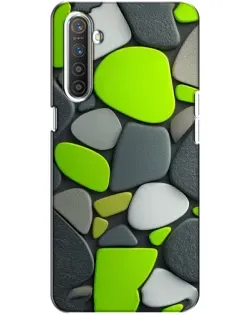 Чохол для Realme XT з картинкою «Яскрава неонова галька»