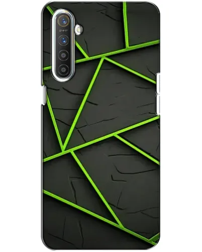 Чохол для Realme XT з картинкою «Зелені геометричні лінії» Чохол для Realme XT з картинкою «Зелені геометричні лінії»