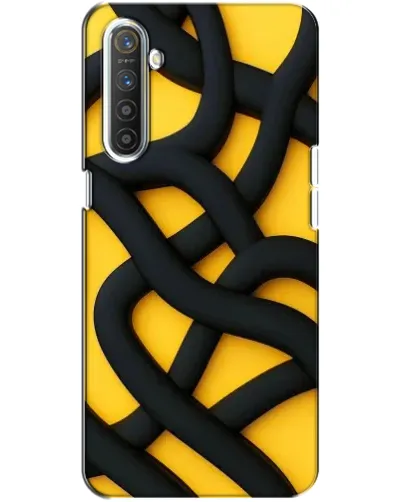 Чохол для Realme XT з картинкою «Чорне жовте переплетення» Чохол для Realme XT з картинкою «Чорне жовте переплетення»