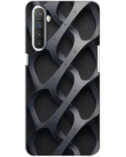 Чохол для Realme XT з картинкою «Об'ємне сіре плетіння»