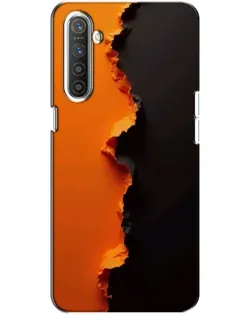 Чохол для Realme XT з картинкою «Помаранчевий розлом»