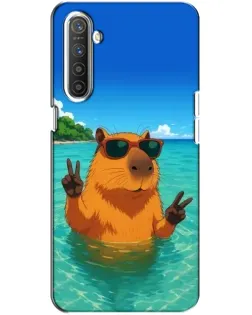 Чохол для Realme XT з картинкою «Морська капібара»