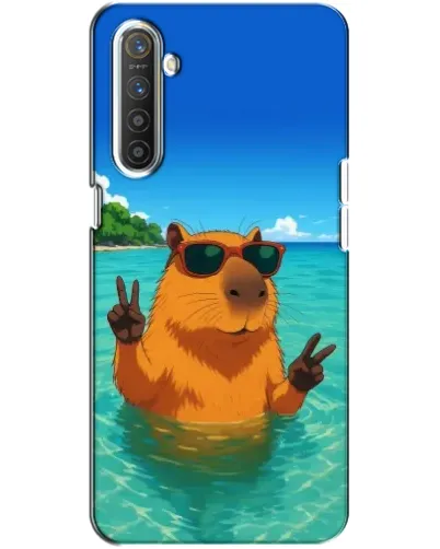 Чохол для Realme XT з картинкою «Морська капібара»