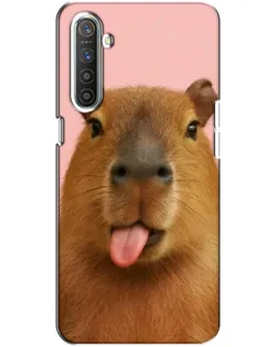 Чохол для Realme XT з картинкою «Капібара з язиком»