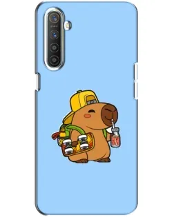Чохол для Realme XT з картинкою «Капібара на скейті»