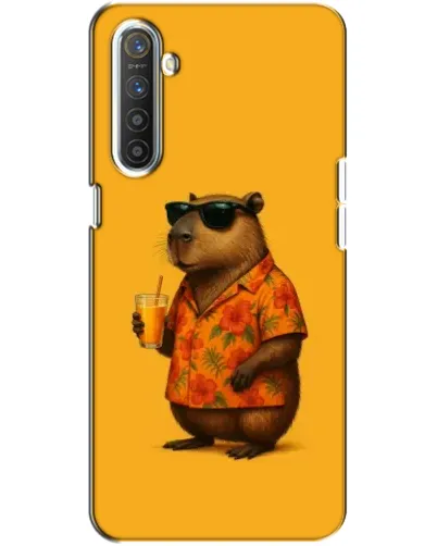 Чохол для Realme XT з картинкою «Капібара на відпочинку»