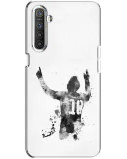 Чохол для Realme XT з картинкою «Чорно-білий силует Мессі» Чохол для Realme XT з картинкою «Чорно-білий силует Мессі»