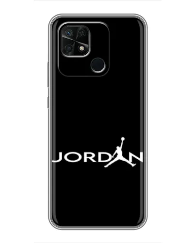 Чохол для Xiaomi Redmi 10C з картинкою «Jordan White Logo»