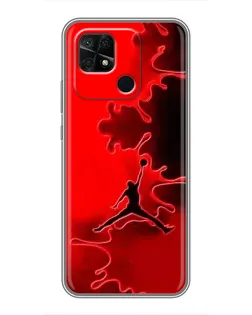 Чохол для Xiaomi Redmi 10C з картинкою «Jordan Red Smoke»
