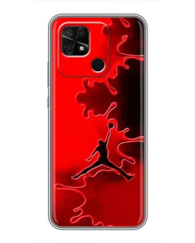 Чохол для Xiaomi Redmi 10C з картинкою «Jordan Red Smoke»