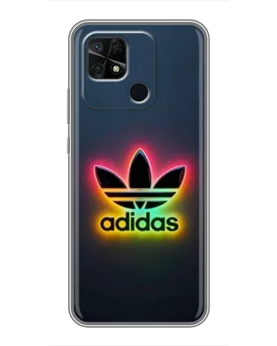 Чохол для Xiaomi Redmi 10C з картинкою «Неоновий Adidas»