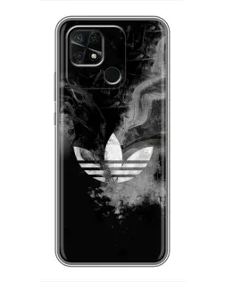 Чохол для Xiaomi Redmi 10C з картинкою «Абстрактний дим Adidas»