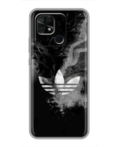 Чохол для Xiaomi Redmi 10C з картинкою «Абстрактний дим Adidas»