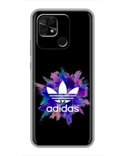 Чохол для Xiaomi Redmi 10C з картинкою «Вибух фарб Adidas»