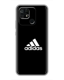 Чохол для Xiaomi Redmi 10C з картинкою «Чорна класика Adidas»