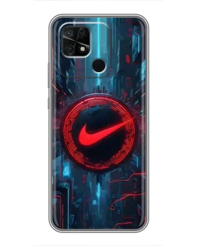 Чохол для Xiaomi Redmi 10C з картинкою «Техногенний стиль Nike»