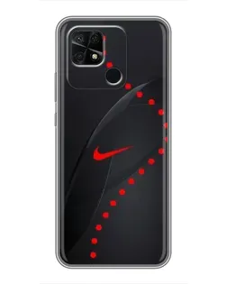 Чохол для Xiaomi Redmi 10C з картинкою «Абстрактний дизайн Nike»