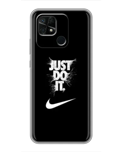 Чохол для Xiaomi Redmi 10C з картинкою «Текстовий принт Nike»