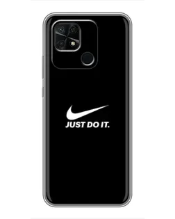 Чохол для Xiaomi Redmi 10C з картинкою «Мінімалізм від Nike»