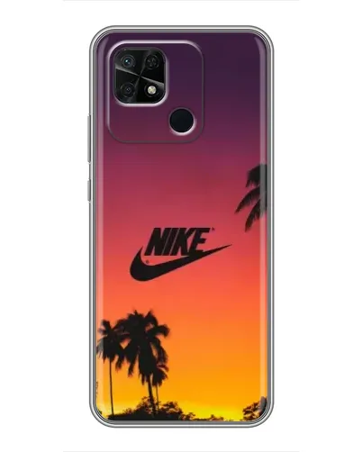 Чохол для Xiaomi Redmi 10C з картинкою «Nike на заході сонця»