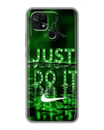 Чохол для Xiaomi Redmi 10C з картинкою «Зелений неоновий Nike»