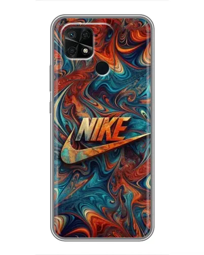 Чохол для Xiaomi Redmi 10C з картинкою «Nike в абстракції»