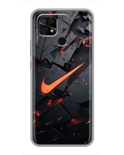 Чохол для Xiaomi Redmi 10C з картинкою «Nike — ефект розломів»