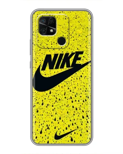 Чохол для Xiaomi Redmi 10C з картинкою «Жовтий текстурний Nike»