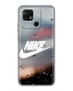 Чехол для Xiaomi Redmi 10C с картинкой «Nike в стиле ретро»