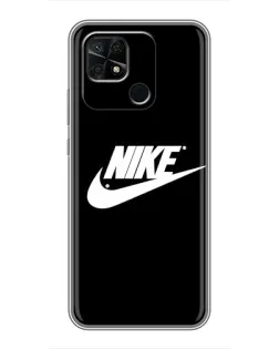 Чехол для Xiaomi Redmi 10C с картинкой «Мазки краски Nike»
