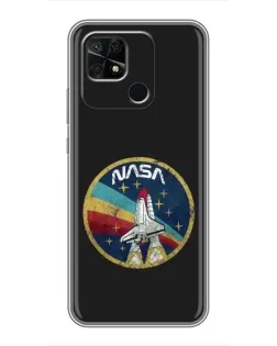Чохол для Xiaomi Redmi 10C з картинкою «NASA — емблема місії»