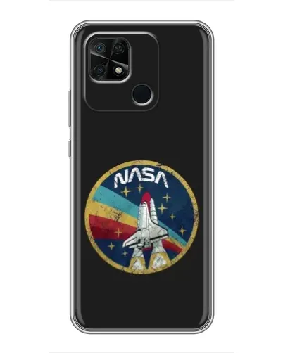 Чохол для Xiaomi Redmi 10C з картинкою «NASA — емблема місії»