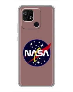 Чохол для Xiaomi Redmi 10C з картинкою «NASA — ретро космос»