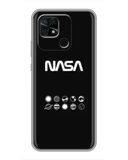 Чохол для Xiaomi Redmi 10C з картинкою «NASA — технічний принт»