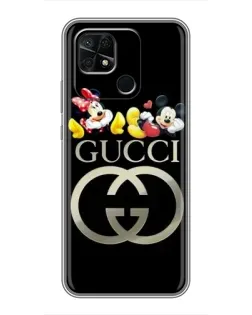 Чохол для Xiaomi Redmi 10C з картинкою «Gucci — герої Disney»