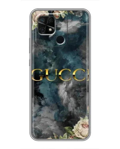 Чохол для Xiaomi Redmi 10C з картинкою «Абстрактні квіти Gucci»