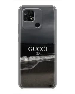 Чохол для Xiaomi Redmi 10C з картинкою «Gucci — морський прибій»