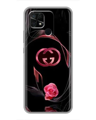 Чохол для Xiaomi Redmi 10C з картинкою «Gucci — неонова троянда»